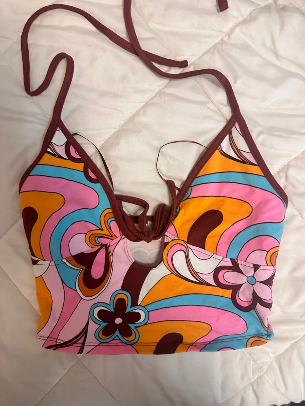 Garage Multicolored Halter Neck